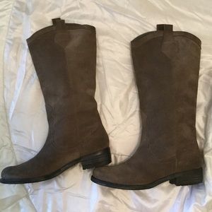 Sam Edelman western cowboy grey suede boots. Size 8.5